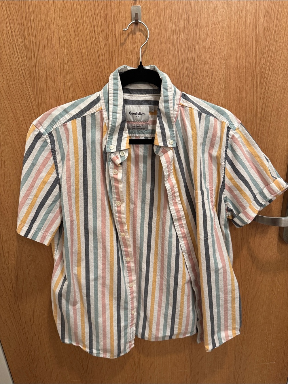 Goodfellow Striped short sleeve button up